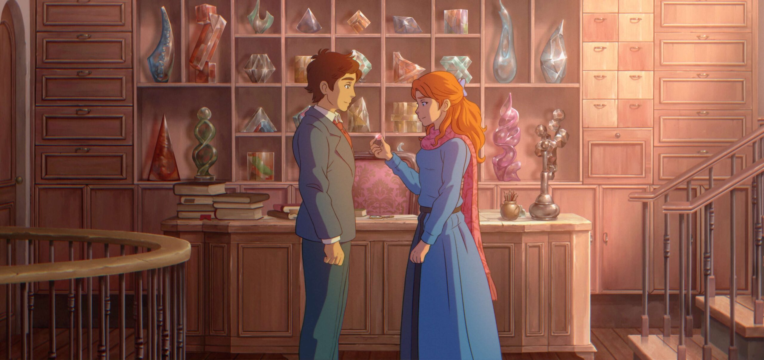 Still from The Glassworker, hand-drawn animated film